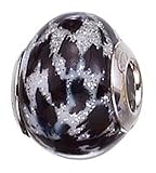 CleverEve’s Snow Leopard Murano Glass Sterling Silver Charm thumbnail