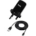 Genuine HTC Mains Charger & Modern-Tech Data/ Charge Cable Fits HTC Desire HD, Desire S, Legend, Desire, HD2, Wildfire, Wildfire S, Desire Z, HD7, Mozart, Incredible, ChaCha, Salsa, HD2 & HD Mini