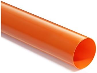 Insultab 30-VGA-4000O-P1 Vinylguard Shrink-to-Fit Covering, Polyvinyl Chloride, 4" Diameter, 1" x 12", Orange