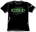 CSI Crime TV Show SKETCHY SHADOW Adult Black T-shirt Tee Shirt