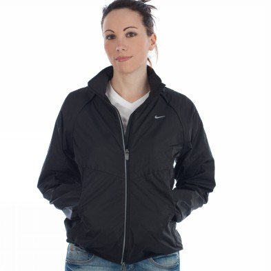 Nike Damen Laufjacke Shifter, schwarz/silber, XL / 48-50 Preisvergleich