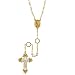 Jewelry : White Hand Enameled Limited Edition Gold Tone Rosary