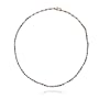 18k Yellow Gold Plated Sterling Silver Multi-Gemstone and Diamond Necklace, 18"