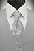 Platinum Solid Satin Vest with Coordinating Tapestry Tie
