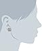 Sterling Silver Princess Cut Halo Pendant Necklace and Stud Earrings Jewelry Set Made with Swarovski Crystal