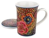 Vera Bradley Porcelain Covered Mug-SYMPHONY IN HUE