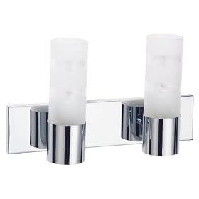 Fusion SBH-2LH-PLC Contemporary Over Mirror Light, Polished Chrome by Fusion