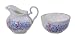 Creamer & open sugar set Forget Me Not Decor.