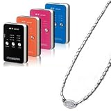 【ハーツネックレス】 ハーツスーパーメタリックネックレスＩＩ(2) ＋ 低周波治療器 AT-mini(ATミニ) セット (ハーツネックレス(43cm), AT-mini(スタイリッシュブルー))