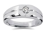 0.25 CTW Men's Diamond Ring in Platinum