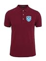 West Ham Retro Style Shield Polo Shirt (Large)
