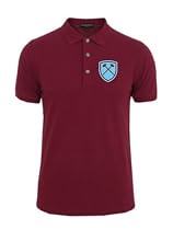 West Ham Retro Style Shield Polo Shirt (Large)