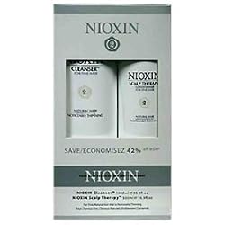 Nioxin System #2 Cleanser 33oz and Scalp Therapy 16oz,
