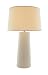 Lite Source LS-20830IVY Ashanti Ceramic Table Lamp, Ivory Base with Off-White Fabric Shade