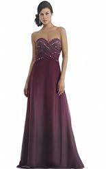 Chiffon/Taffeta/Tulle Crystal Lace Beaded Applique Crystals   Ball Gown Mother-of-the-Bride Dress 