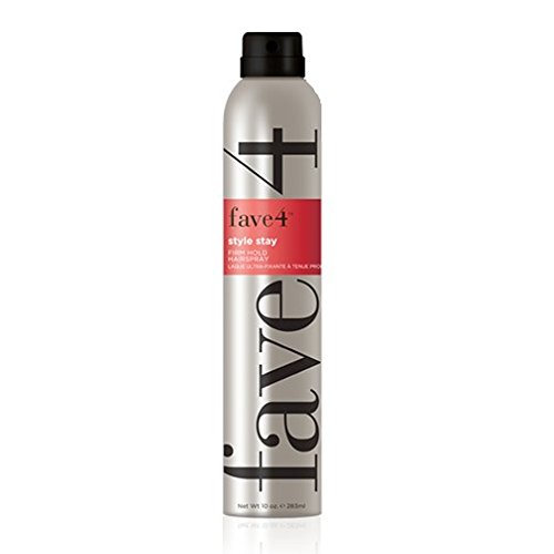 Fave4 Style Stay Firm Hold Hairspray 10 oz by Fave 4