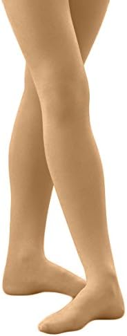 Grandeur Hosiery Women's Ladies Solid Colored Opaque Nylon Dance Ballet Costume Seamless Footed Tights Stockings Fashion Suntan X-Large