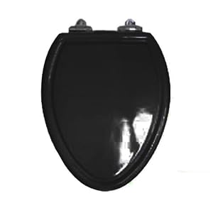 American Standard 5260.295.178 Traditional Champion-4 Elongated Slow Close Molded Wood Toilet Seat with Cover, Black