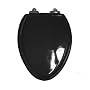American Standard 5260.295.178 Traditional Champion-4 Elongated Slow Close Molded Wood Toilet Seat with Cover, Black