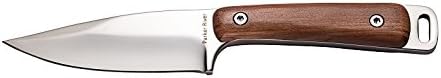 Parker River Captain, Fixed Blade Outdoor Knife with Sheath, Light Rosewood, Straight Blade