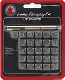 Leather Factory Easy-To-Do Series Stamp Set, 1/4-Inch, Alphabet