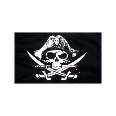 Skull and Sabre Flag 5ft x 3ft