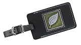 Leaf Leather Luggage Tag