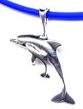 14 Blue Dolphins Necklace Sterling Silver Jewelry