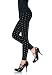 Seamless Leggings With Woven Polka Dot Print