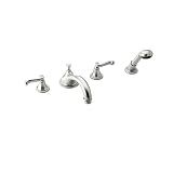 Buy Jado 816 004 150 Wynd 816 Low Spout Roman Tub Set with Hand Shower and Lever... by JADO