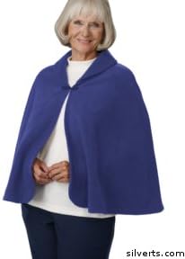 Womens Warm Bed Jacket Cape Or Bed Shawl Size ONE, Color violet