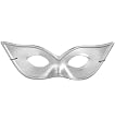 Silver Harlequin Half Mask