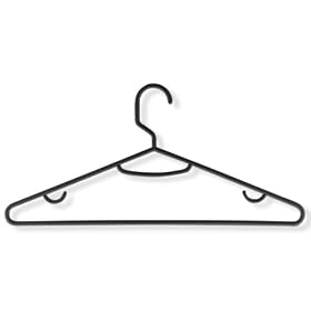 Honey-Can-Do HNGZ01520 Light-Weight Recycled Plastic Hangers, 60-Pack, Black