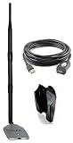 Alfa AWUS036H   802.11b/g USB Wireless Network Adapter   1000mW 1W   High Gain   Long Rang Wi Fi Adapter   5dBi and 9dBi Antenna   With Suction cup Window Mount dock   And a 5m (16.4 Feet) USB Cable @ CyberWar: Si Vis Pacem, Para Bellum