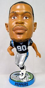 Carolina Panthers Julius Peppers Forever Collectibles Phathead Bobble Head