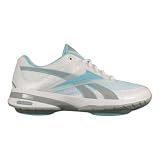 Reebok Women's Easytone Reeinspire II Walking Shoe,White/Glacier Blue/Aqua Fantasy/Silver,7.5 M US
