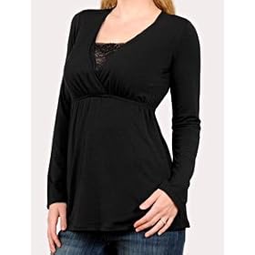 Motherhood Maternity: Long Sleeve Pull Over Nursing Top