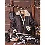 Ricardo Sam Saba Nappa Leather Lambs Wool Bomber Jacket product image