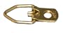 100 Brass Plated Heavy Duty 1 Hole D Ring Strap Picture Hanger W/screws