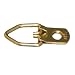 100 Brass Plated Heavy Duty 1 Hole D Ring Strap Picture Hanger W/screws