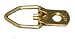 100 Brass Plated Heavy Duty 1 Hole D Ring Strap Picture Hanger W/screws