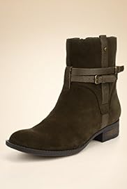 Footglove Fashion Leather Double Buckle Boot