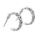 Celtic Love Knot Hoop Earrings in Sterling Silver, #7921