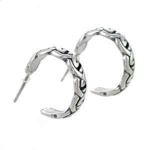 Celtic Love Knot Hoop Earrings in Sterling Silver, #7921