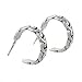 Celtic Love Knot Hoop Earrings in Sterling Silver, #7921