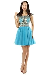 Satin/Tulle Cocktail Short Homecoming Dress/Prom Dress/Party Dress 