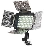 Flashpoint Shoe Mountable LED 70 Video Light with 4 Leaf Barndoor.