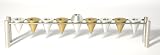 Gold & Silver Cone Menorah