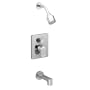 American Standard T506602.075 Moments Trim Bath and Shower Faucet Trim Kit with Built-In Diverter - Stainless Steel