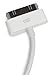 Generic DGVE35 iPhone, iPod Dock Connector USB Charging Cable, 3', White